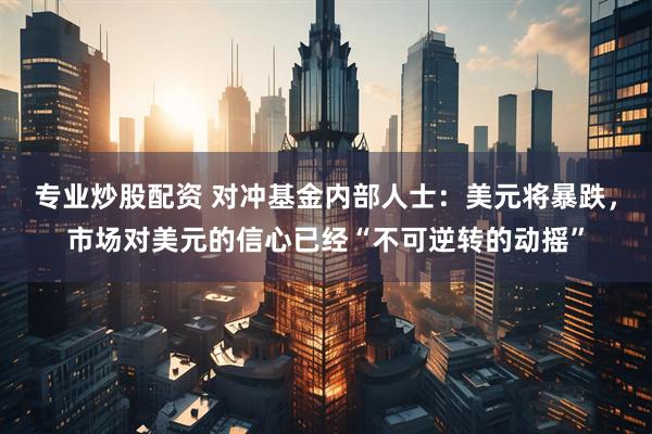 专业炒股配资 对冲基金内部人士：美元将暴跌，市场对美元的信心已经“不可逆转的动摇”